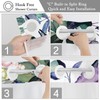 Gibelle Small Stall No Hook Shower Curtain with Snap-in Fabric