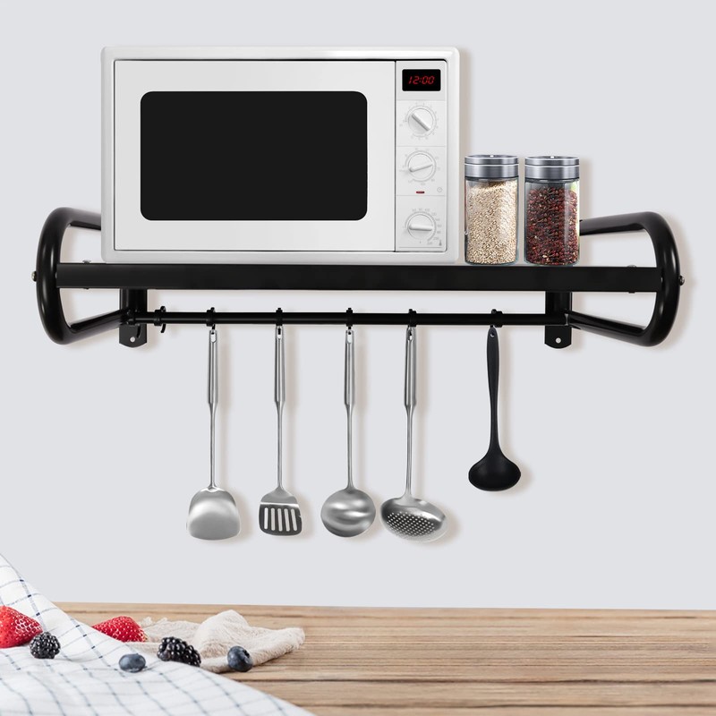 JAYGOVAN 21" Hanging Pot Rack, Pot and Pan Organizer Wall