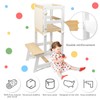 WOOD CITY Kitchen Stool Helper for Kids with Non-Slip Mat,
