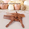 THE KNOX CRAFT - Wooden Crochet Hooks, Set of 7