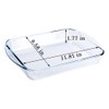 GenericJINCHENGYU 2.6QT Clear Rectangular Tempered Glass Baking Dish, Glass Casserole