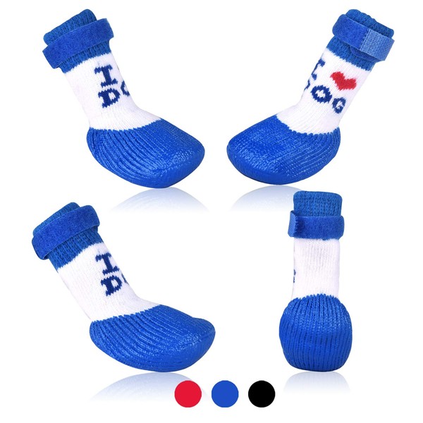 Dog Boots Shoes Socks with Adjustable Waterproof Breathable and Anti-Slip