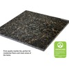 12x12 Ubatuba Black Gold Dark Green Speckled Polished Granite Floor