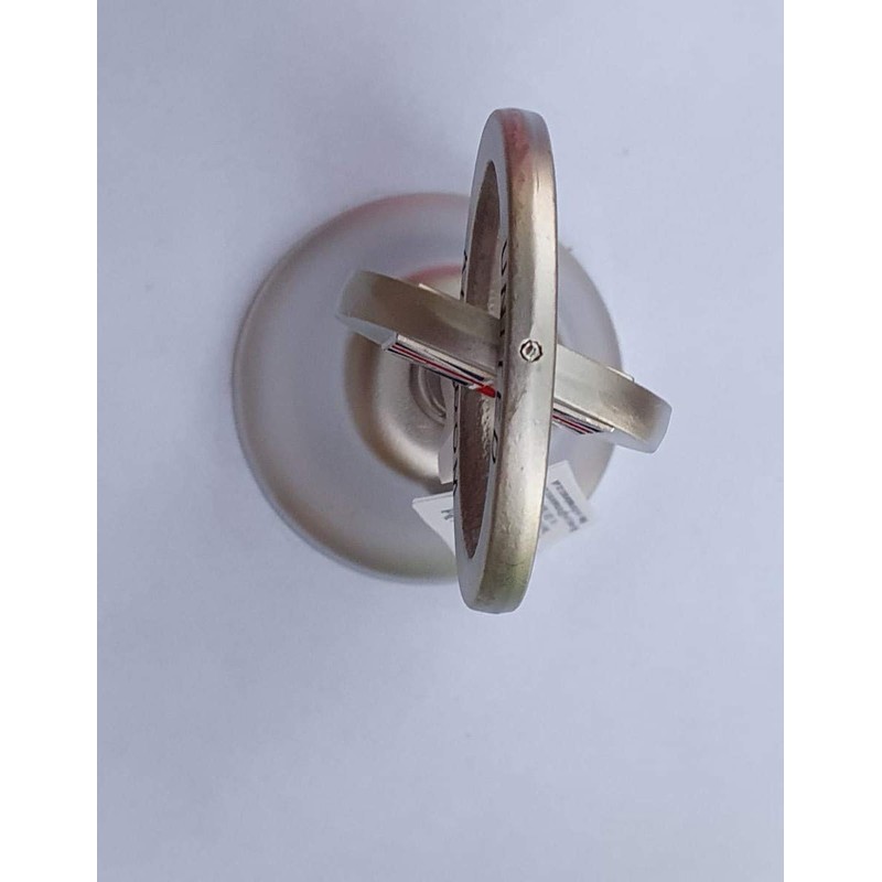 Union Jack Bell - Pewter Effect Metal Spin Bell with