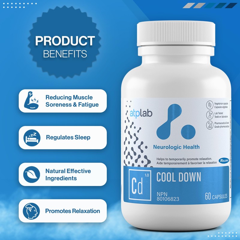 ATP LAB - Cool Down 60 Capsules - Depression Relief,