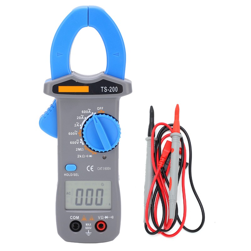 TS‑200 600A/600V High Accuracy Clamp Meter Anti Burn Multifunctional Digital