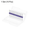 sourcing map 10pcs PCB Drill Bit Set 1/8" Shank 1.7mm