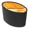 KALLORY Cloth Lamp Shade Oval Shaped Clip-on Lamp Cover Shade