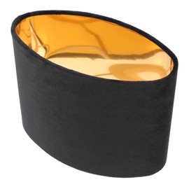 KALLORY Cloth Lamp Shade Oval Shaped Clip-on Lamp Cover Shade Accessories for Table Floor Pendant Lamp Replacement