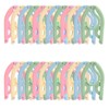 16 x Foldable Hangers with Non-Slip Surface in Four Colours,