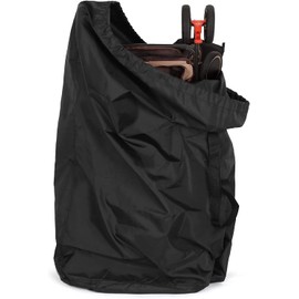 LIHAO Universal Bolsa de Transporte Cochecito Bebé Bolsa Impermeable de Viaje para Avión, 600D Tela Oxford, Negro