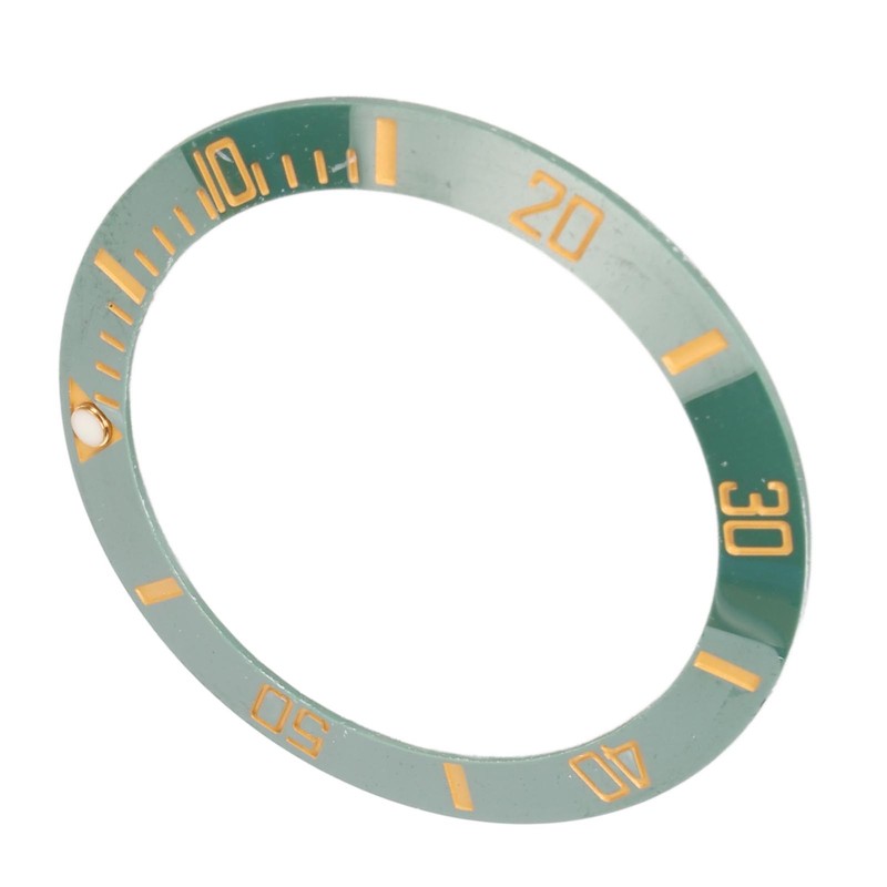 40mm Diameter Watch Bezel Insert Ring Clear Scale Luminous Ceramic