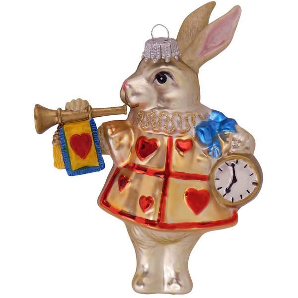 Krebs Glas Lauscha Wonderland Rabbit, 14 cm