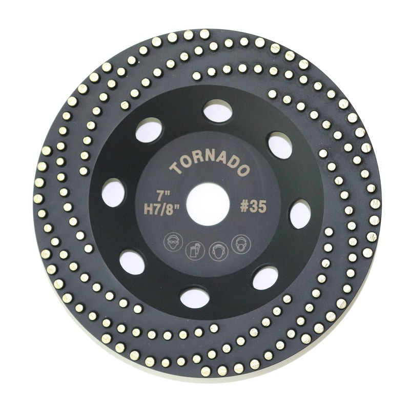 Tornado 7" Diamond Cup Grinding Removing Disc Wheel for Any