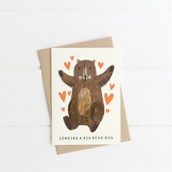 Jolly Awesome Bear Hug Card