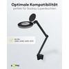 goobay 64991 Wall Mount for Magnifying Lamp, Work Magnifier, Table