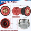 RosyOcean Heavey Duty 2 Inch Fire Hose Nozzle Thermoplastic Fire