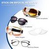 MZWOTO 1 Pack Stick On Bifocals for Sunglasses, Invisible, Reusable