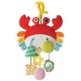 Car Seat Toy for Babies 0-6 Months, Stroller Toy with a Convenient clip, Carseat Toys Hanging Baby Accessories,Built-In Bell, Rattle,Squeaky,Mirror for infant,Babies Gift 0-3-6-12 months Boy Girl