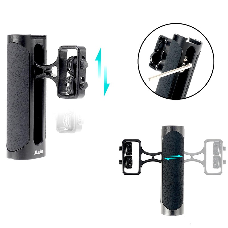 Fotga Universal Camera Side Handle,Adjustable Aluminum Side Handle Grip for