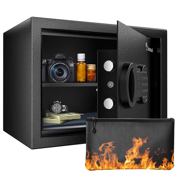 bonsaii Bonsaii Safe Box with Fireproof Bag, Home Safe with