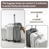 Linpr 2-in-1 Luggage Straps for Suitcases with Jacket Gripper, Stretchable
