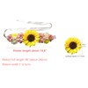 Oyabridal Sunflower Babyshower Sash for Gender Reveal Maternity Sash Belts