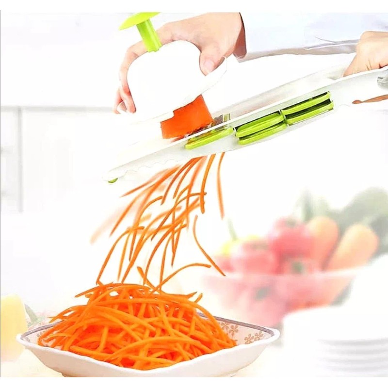 Yuqing Cortador Rallador 5 En 1 Manual Rebanador Verduras Frutas