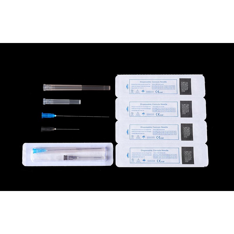 50packs/box Micro Blunt Ultra-fine Stainless Steel Dispensing Accessories Industrial Pipes