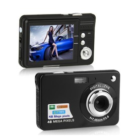 Pocket Digital Camera 2.7inch TFT Screen - 48MP 4K Compact Point and Shoot Camera, 8X Zoom Auto Focus & Face Beauty & Multi Color Small Video Camera for Kids Teens Girls Boys