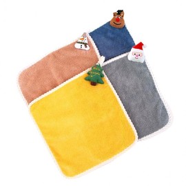[Byulbyeol Warehouse] Christmas character hand towels, ring towels, small towels, kitchen towels, return gifts, seasonal items Click Character Hand Towel Tree 5ea
