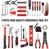 TLGREEN 218 Piece Tool Kit, Tool Set Mechanics Kit, Portable