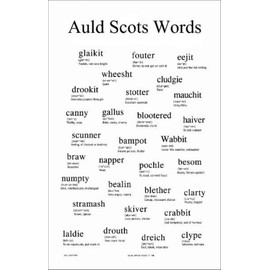 100% Cotton Scottish Tea / Dish Towel - Auld Scots Words by Glen Appin
