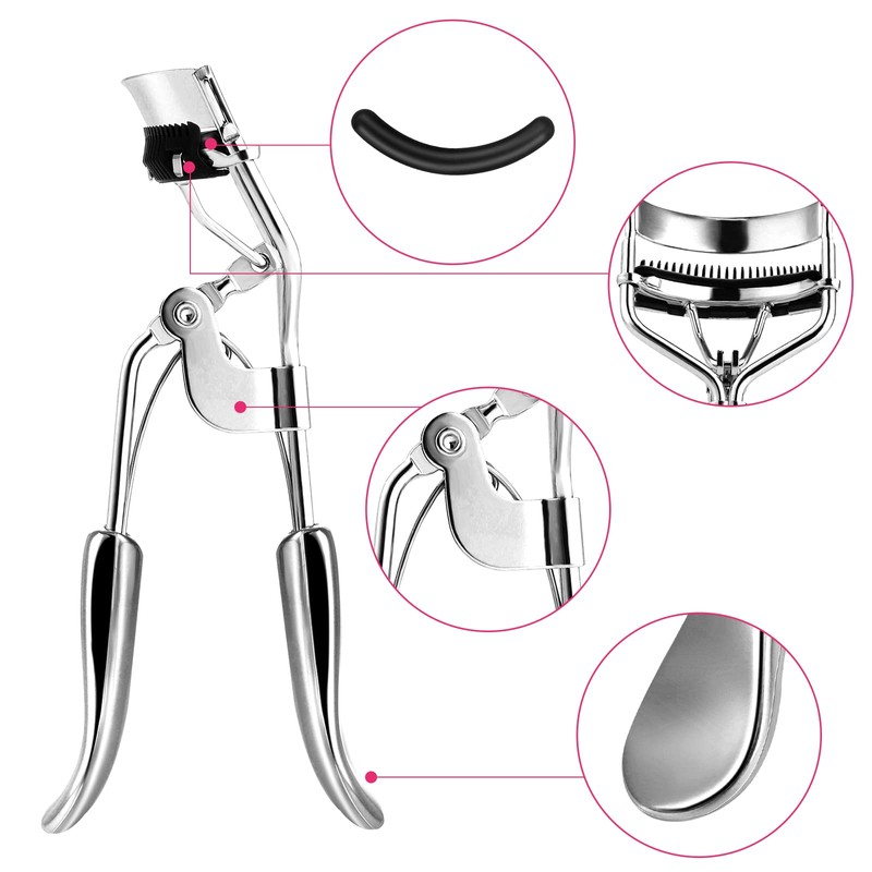 WLLHYF Eyelash Curler Kit Professional Eyelash Curler Metal Makeup Tool