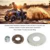 410 Sprocket Toothless Flywheel Kit with Silver Adapter Steel Light