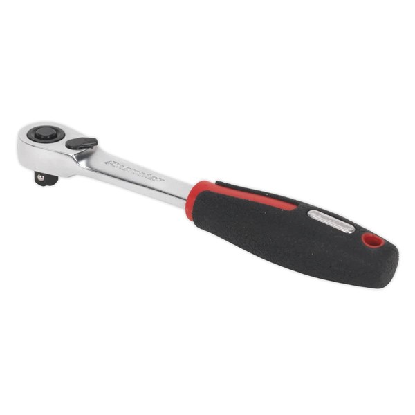 Sealey Ak8980 Ratchet Wrench 1/4In Sq Drive Compact Head 72T Flip Reverse