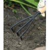 AMES 2446300 Tempered Steel Hand Cultivator with Wood Handle, 11-Inch,
