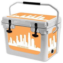 MightySkins (Cooler Not Included) Skin Compatible with RTIC 20 Cooler (2017 Model) - Los Angeles | Protective, Durable, and Unique Vinyl Decal wrap Cover | Easy to Apply | Made in The USA