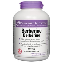 Preferred Nutrition - Berberine 500 mg - 120 Vcaps | Support Glucose Metabolism