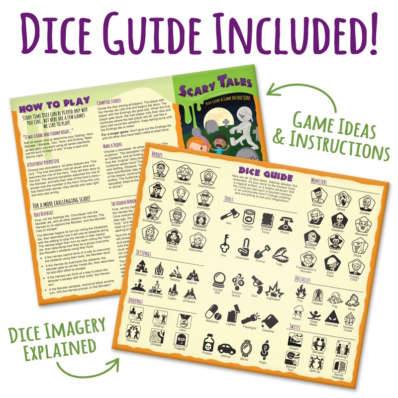 Story Time Dice: Scary Tales - Glows in The Dark