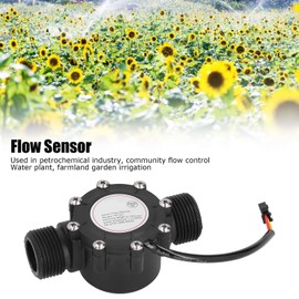 DC3-24V Flow Sensor, Electronic Component Level Sensor Water, Water Flow Hall Sensor Switch Flow Meter Flow Meter 1-100L/min
