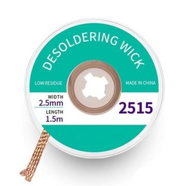 Solder Wick Braid with Flux No-Clean Electronic, Desoldering Wick Braid Remover, Desolder Soldering 2.5mm-1.5mm