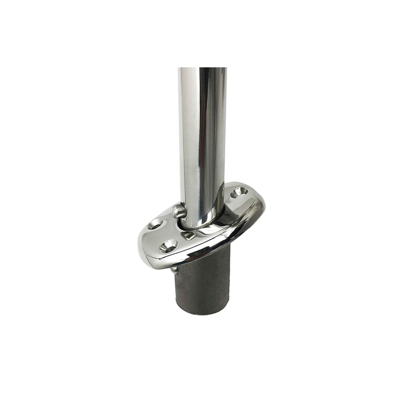 MARINE CITY Deck Flush Base Flag Socket, 316 Stainless Steel,