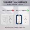 XGGYA 12PCS 1/2 Inch Single Gang Outlet Box Extender,Electric Outlet