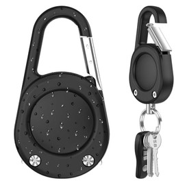 Llavero para Airtag (1ª y 2ª generación), soporte impermeable IPX8 para AirTag con mosquetón, policarbonato duro, clip de bloqueo, llavero universal d