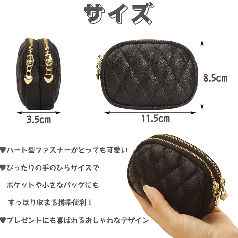 Coin Purse, Mini Wallet, Compact Genuine Leather, Women's Wallet, Gift