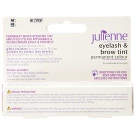 Julienne Eyelash and Eyebrow Permanent Light Brown 04 Colour Tint 15ml