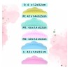 Almohadillas Y Cepillos Lifting Pestaña Permanente Pack 30pz Multicolor Espesor