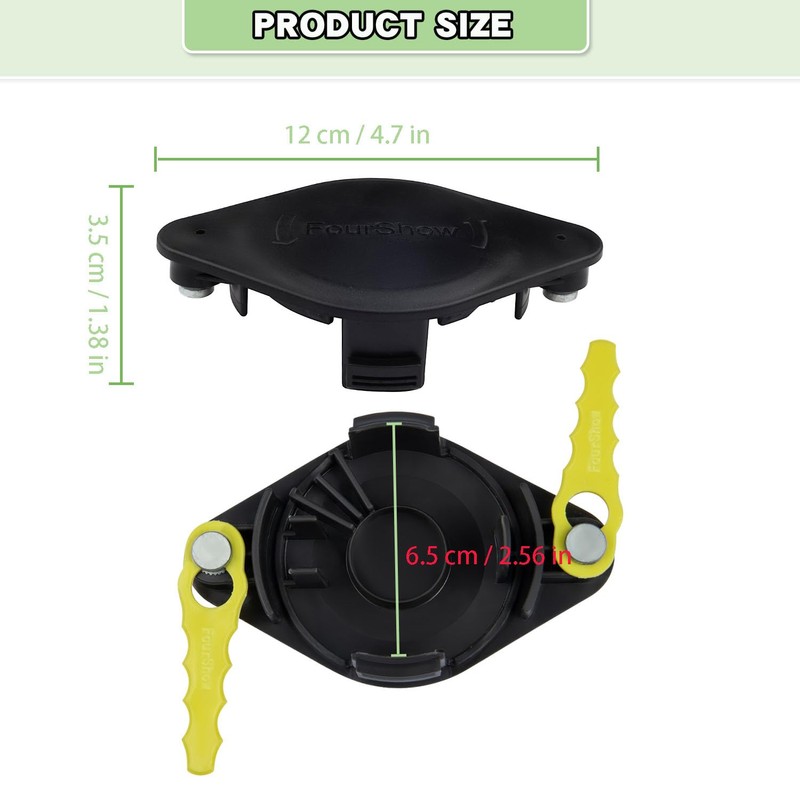 【Quickload】 Bladed Trimmer Head Compatible with Ryobi String Trimmer 18V