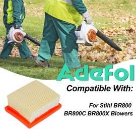 ADEFOL Air Filter for Stihl BR800 BR800C BR800X Petrol Leaf Blower Air Filter with Spark Plug Fuel Filter Replacement Parts 4283-141-0300 4283-141-0300B